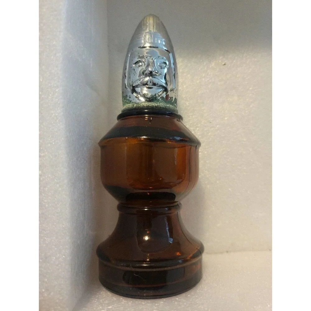 Vintage Avon Bottle Bishop Chess Piece Amber Aftershave Perfume Cologne - Picture 1 of 8